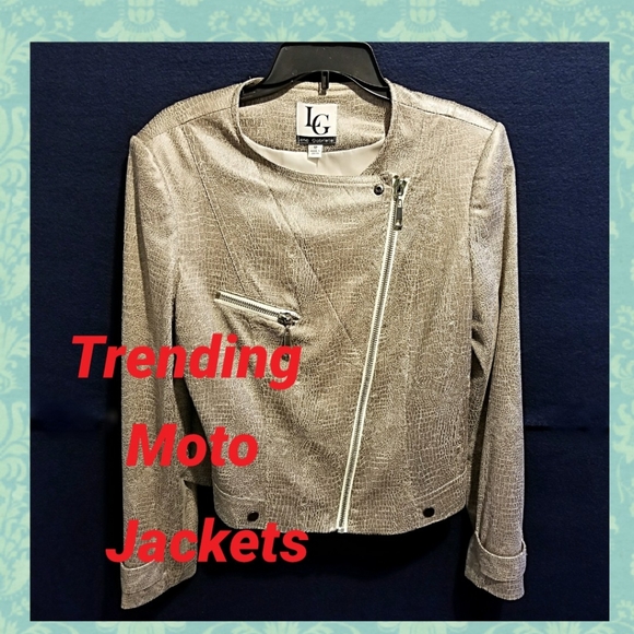 Lena Gabrielle Jackets & Blazers - Lena Gabrielle Faux Leather Moto Jacket